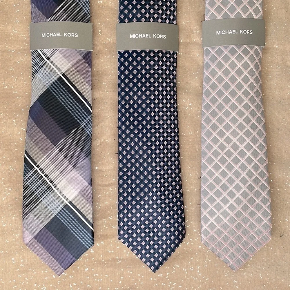 Brand New Set of 3 Michael Kors Men’s Ties Business Office